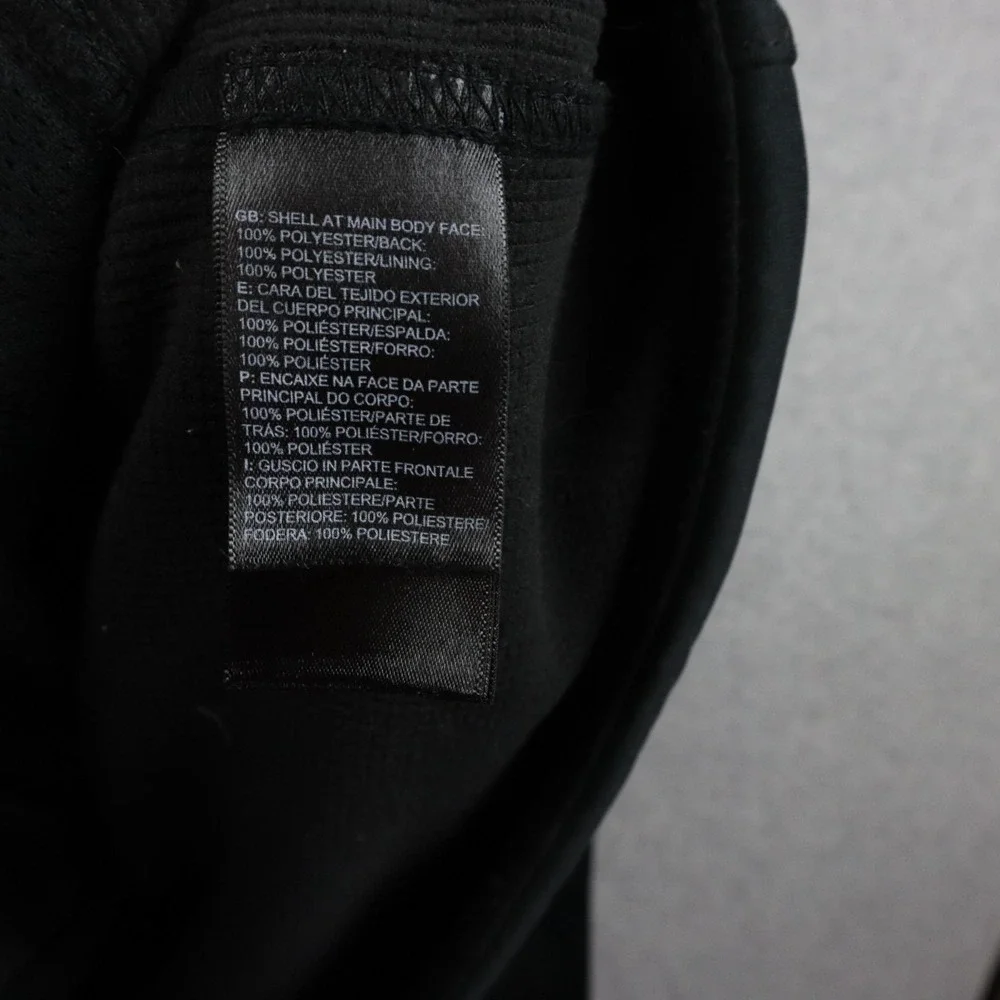 The North Face Jacket Mens Large Full Zip Mock Neck Activewear Black Long Sleeve